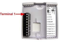 Mounting Instructions A B C D E CAUTION: Risk of malfunction. Remove power prior to separate thermostat cover from its base. A. Remove the screw (captive) holding the base and the front cover of the thermostat.