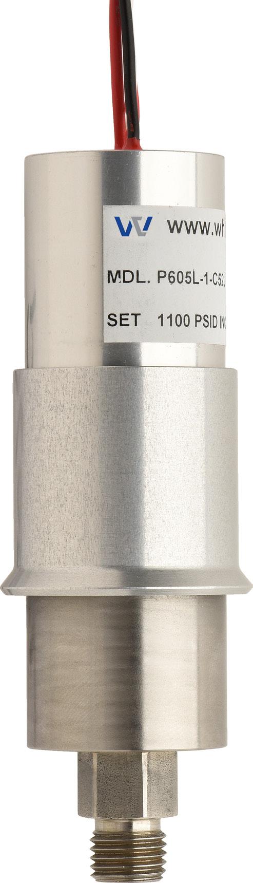 Pressure Switches P605L NEMA 4 High Pressure High Set Point High Accuracy Pressure Switch OVERVIEW The Whitman Controls P605L NEMA 4 High Pressure High Set Point High Accuracy Pressure Switches are a