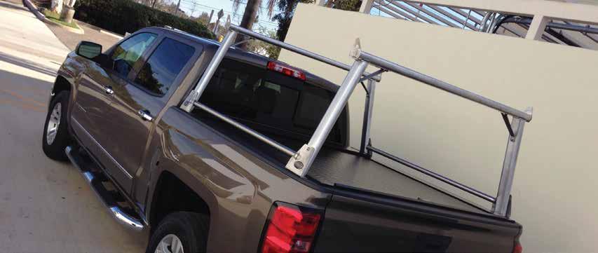 No drilling required. Rack weighs about 60lbs, but carries up to 500lbs. Aerodynamic crossbars lie flat on top to support loads and improve airflow and gas mileage.