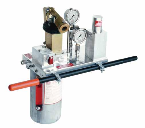 Pressure Gauges Pressure Regulator Handpump LP Accumulator Manual Reset Valve Hydraulic Fluid Reservior Hydraulic Fluid Reservoir Available in 200-5,000 cu. in. displacements.