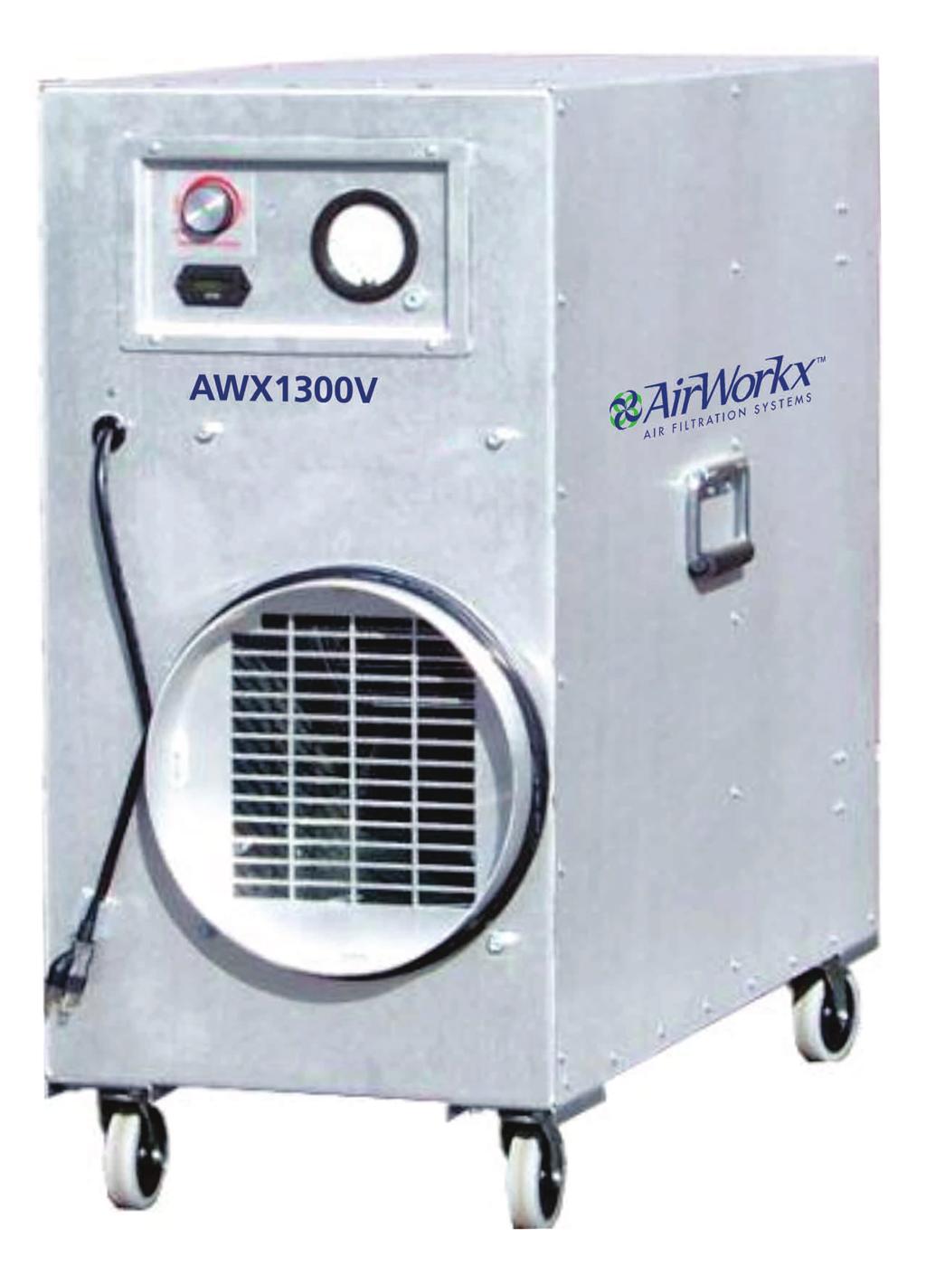 Specialists in HEPA Filtration AWX800V AWX00V AWX00V AWX1300V Upright negative air cleaning and filtration system used in mold, asbestos, and lead abatement projects.