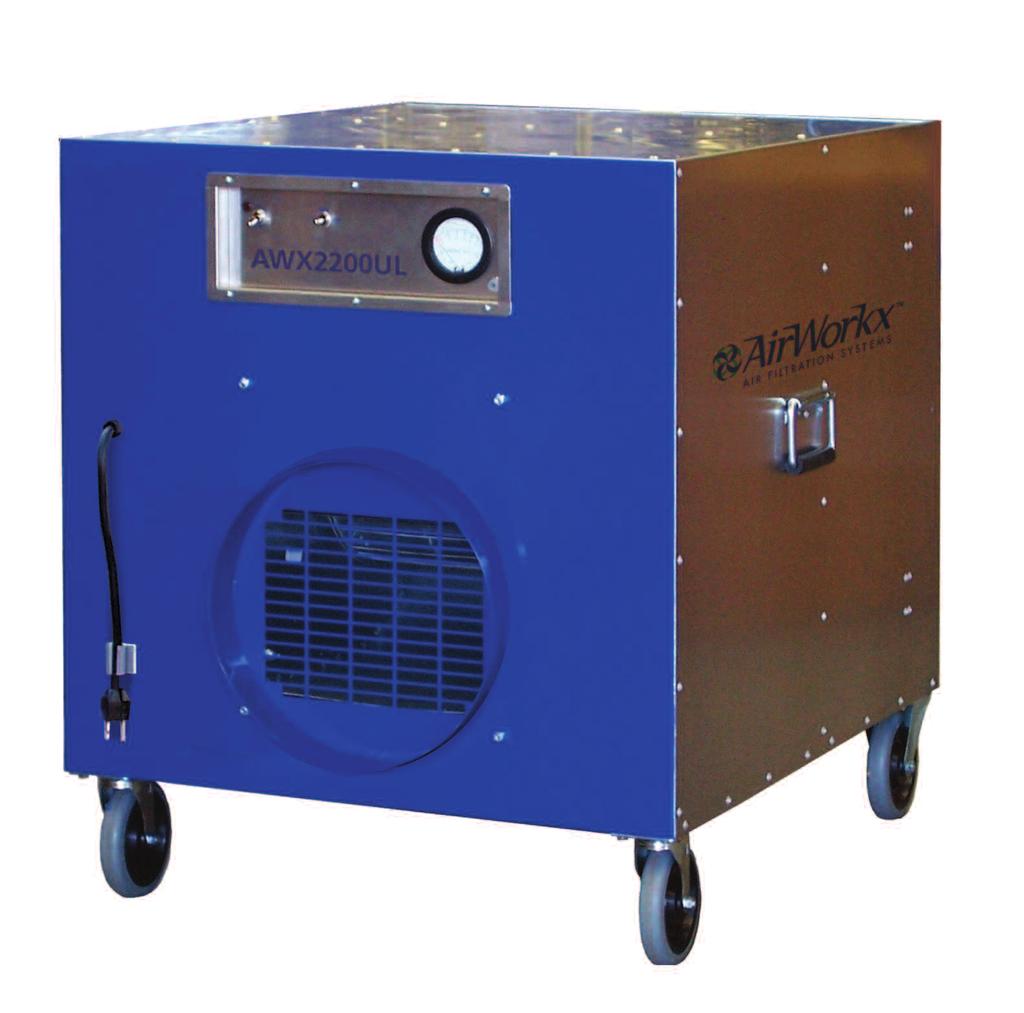 Specialists in HEPA Filtration AWX2000C AWX2000V AWX2200C AWX2200UL Construction grade negative air portable air cleaner and filtration system with the performance of full sized negative air units