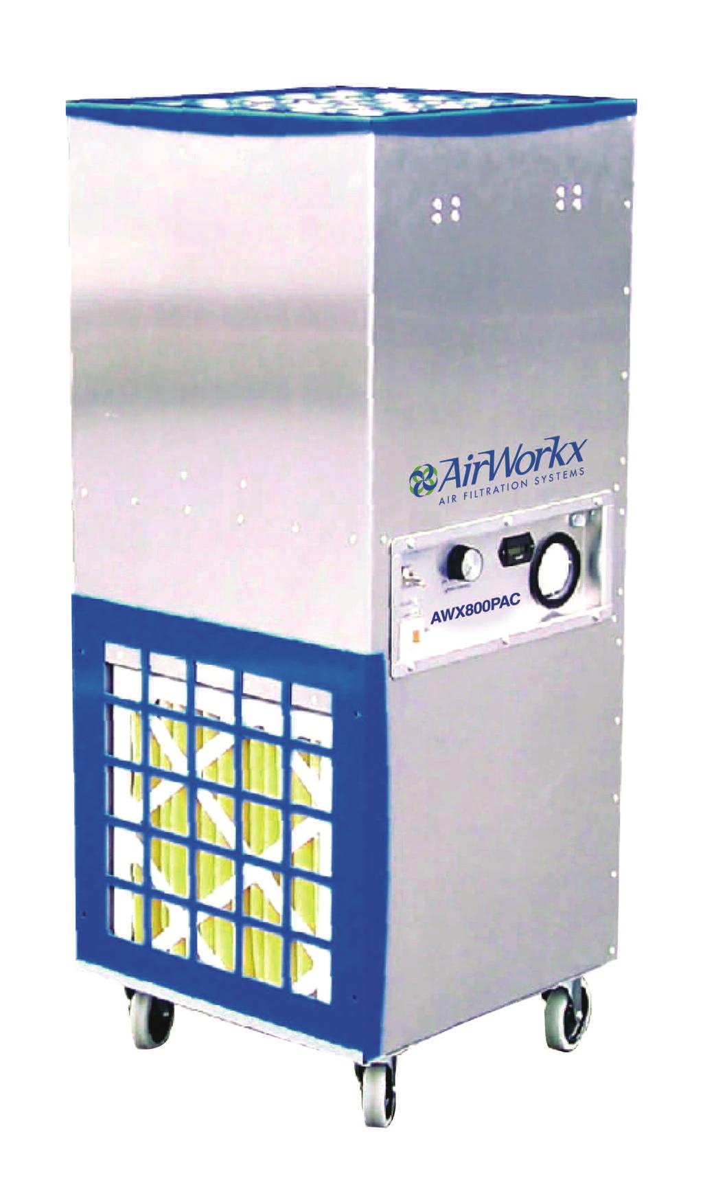AWX800PAC Designed for use in hospital and other medical/ veterinary and laboratory environments for air purification and sterilization. Also used in morgues, mortuaries and archives.