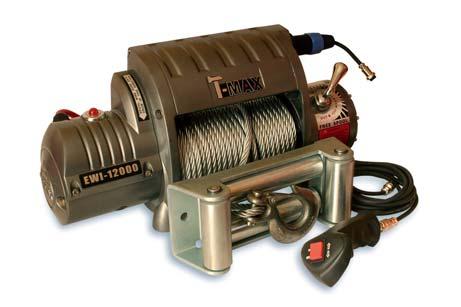 page 162 BEARMACH EQUIPMENT winches BEARMACH EQUIPMENT WINCHING EWI-9000 T-MAX 12v WINCH This new T-Max winch is designed for those who prefer to use a synthetic recovery rope.