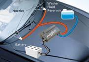 BA 5501 Windscreen Cleaning System Turning on your windscreen wipers often decreases your visibility even more WARNING TRIANGLE A
