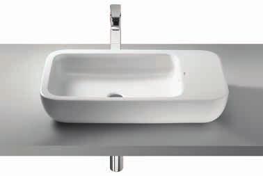 Projection: 700mm Back Inlet Khroma Counter Basin