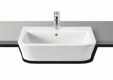 5 ltrs 1 taphole The Gap Wall Basin 650 650mm x 470mm Capacity: 6