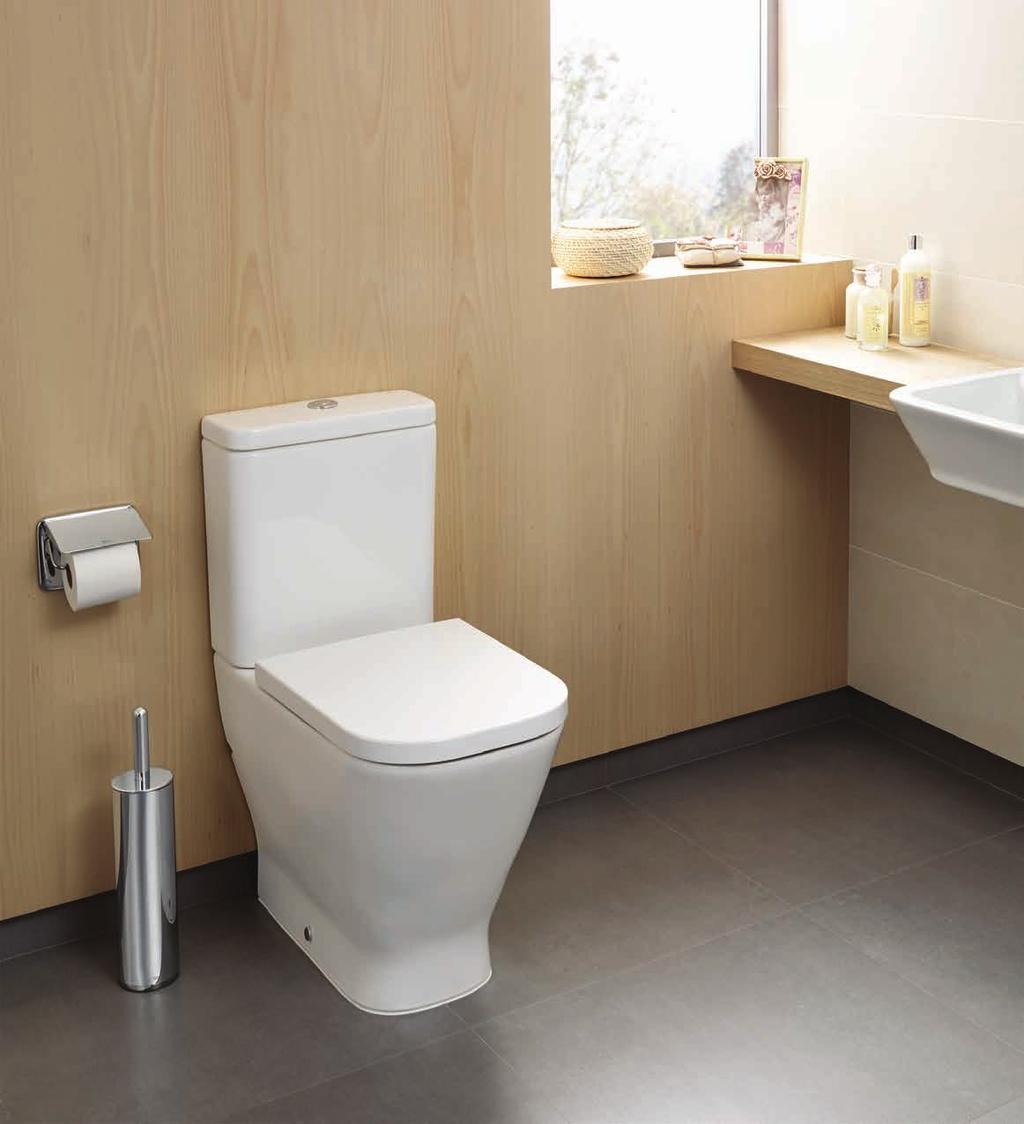 The Gap Maximising the efficiency of space, The Gap toilet and bidet range combines compact lines with a