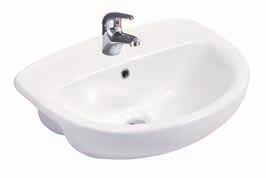 Victoria Wall Basin 520 with Pedestal 520mm