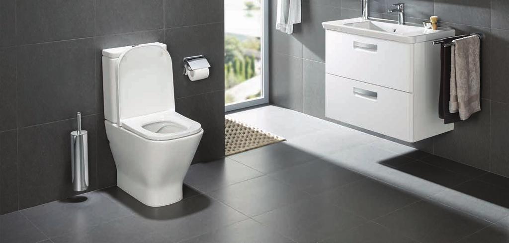The Gap Rimless Incorporating an advanced rimless design, The Gap Rimless toilet suite allows water to circulate along the entire inner perimeter of the pan.