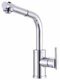 Pull-Out Kitchen Faucets Parma Single Handle Pull-Out Kitchen Faucet SnapBack Retraction System Easily Adjustable GripLock Weight 13 3/4" (347mm) Spout Height & 9" (229mm) Spout Reach 1.75 gpm (6.