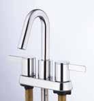 Optional Deck Plate Included D222530 Chrome $200.00 D222530BS Satin Black $250.00 D222530BN Brushed Nickel $260.00 Top Control Lavatory Faucet 1.2 gpm (4.