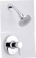 Includes Treysta Ceramic Disc Pressure Balance Cartridge Includes Mono Chic 4 1/2" Single Function Showerhead 6" Brass Shower Arm Finish-Matched Deep Wall Extension Kit, D113001, Sold Separately