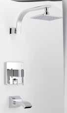 Sirius Collection TUB & SHOWER FAUCETS Single Handle Tub & Shower Trim Kit Diverter on Valve Requires Gerber Treysta Rough-In, G00GS550 Series with Diverter on Valve, Sold Separately. See Pages 54-55.