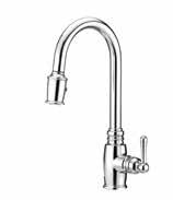 Pull-Down Kitchen Faucets Opulence Single Handle Pull-Down Kitchen Faucet DockForce Magnetic Docking Technology SnapBack Retraction System Easily Adjustable GripLock Weight 18 1/8" (459mm) Spout