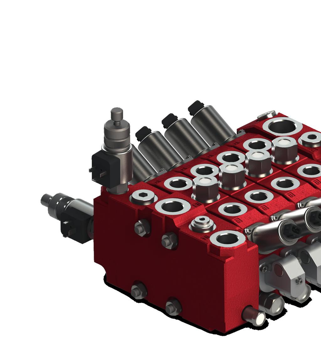 Sectional Directional Control Valve RSQ 0 Key valve features RSQ 0 is a sectional open center valve, designed for max. operating pressures up to 50 bar and max. pump flows up to 00 l/min.