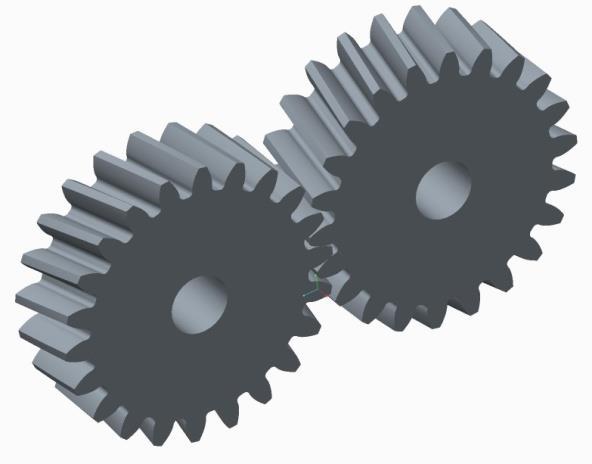TABLE I PARAMTERS OF HELICAL GEAR PAIRS Parameters pairs Material Structural steel Module (m) 4.5 Number of teeth (N) 25 ratio (G) 1 Top Land thickness coefficient ( ) 0.