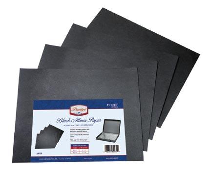 10 Prestige Protective Sleeves & Paper Acetate Presentation Sleeves Economic acetate sleeves constructed with photo-safe plastic and black, acid-free, heavy-weight paper.