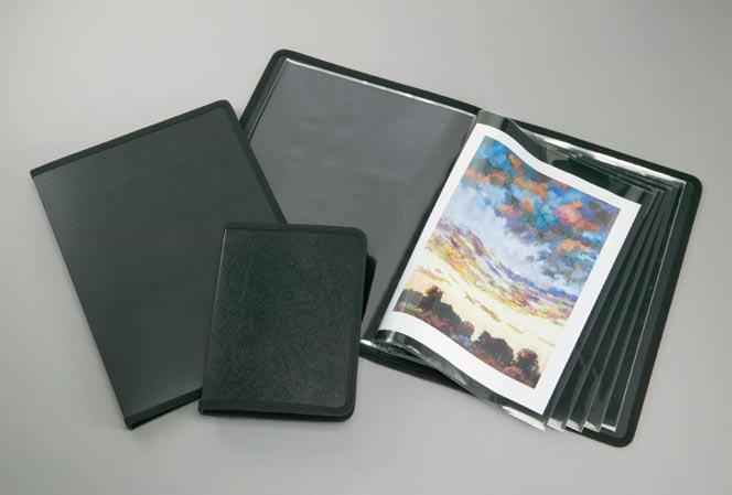Each case includes 10 protective sleeves with black, acid-free, heavy-weight paper inserts, but accommodates additional pages.
