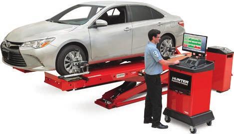 procedure ensures accurate alignment angles, even if wheels rotate after compensation.