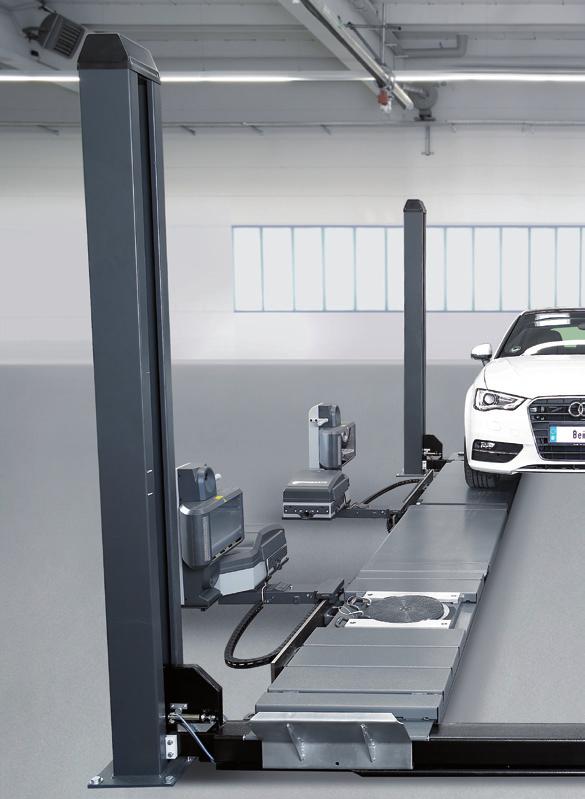 Wheel Alignment Brake Testers Vehicle Testing Precise Measurements Precise indication of misalignment on all 4 wheels simultaneously.
