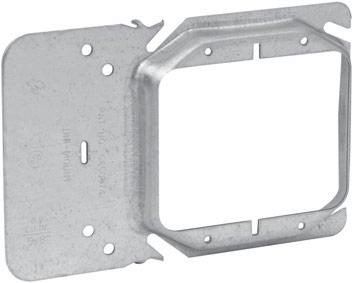 The holes are strategically located to accept either the Eaton s B-Line Series BB423 bracket or the Caddy H23 bracket.