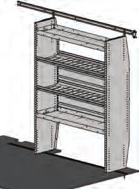 WB High Roof ITEM MODEL DESCRIPTION QTY HAD4459 ADseries Shelf Unit, 44 3 2 Rail Kit *see list on
