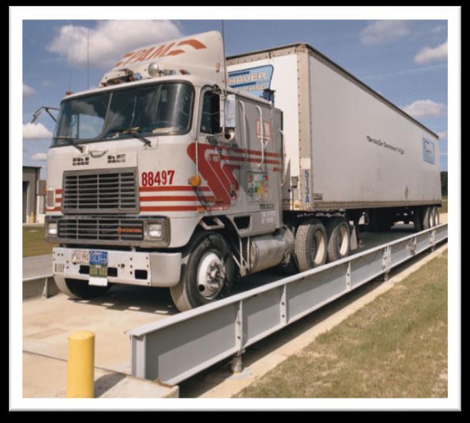 Static Weighing System Overweight trucks will be forced
