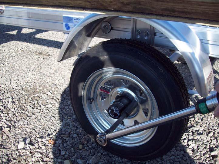 Torque lug nuts Shown with option