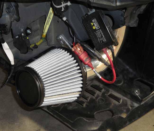 INSTALL A Figure H Refer to Figure H for steps 22-23 Step 22: Place the filter A onto the intake tube and tighten with a nut driver.