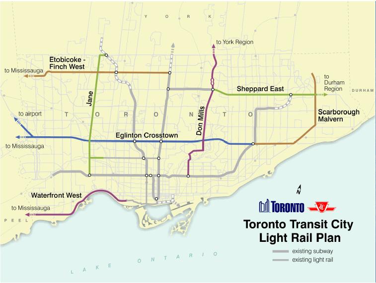 Figure : Toronto Transit City Light Rail Plan