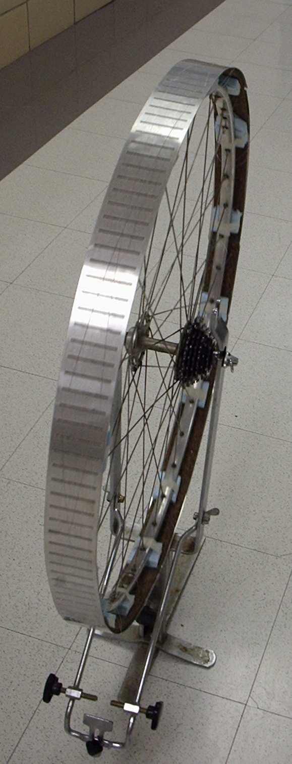 Inductrack: Physical Design Thin sheets of laminated aluminum wrapped around bicycle wheel