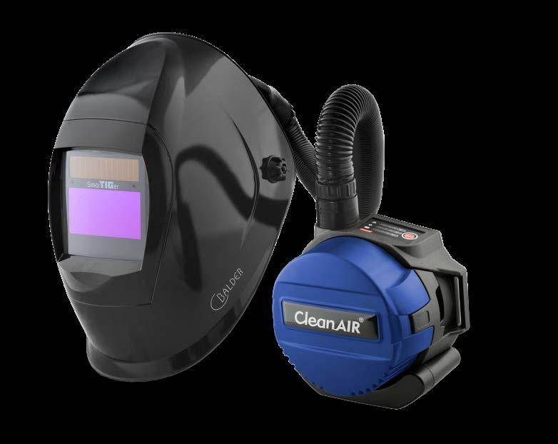 exchangeable spare parts A number of various graphic variants to choose from Extended three year guarantee Affordable version of an auto-darkening welding hood and a PAPR system for welding