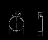 FORKLEG CLAMPS FOR STEERING DAMPERS Clamp Dimension Part No Forkleg Dimension AxBxC 02235-01 Ø 38mm 38x32x16,5 02235-02 Ø 39mm 39x32,5x16,5 02235-03 Ø 40mm