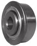 Unground bearings can be crimped or press fit. If crimped, they are non-replaceable.