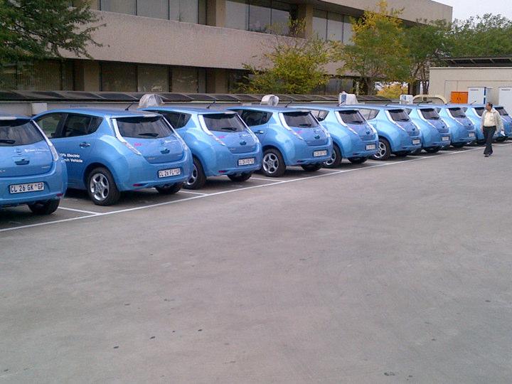 10 Nissan Leaf Electric Vehicles handed to Eskom on 28 th May 2013.