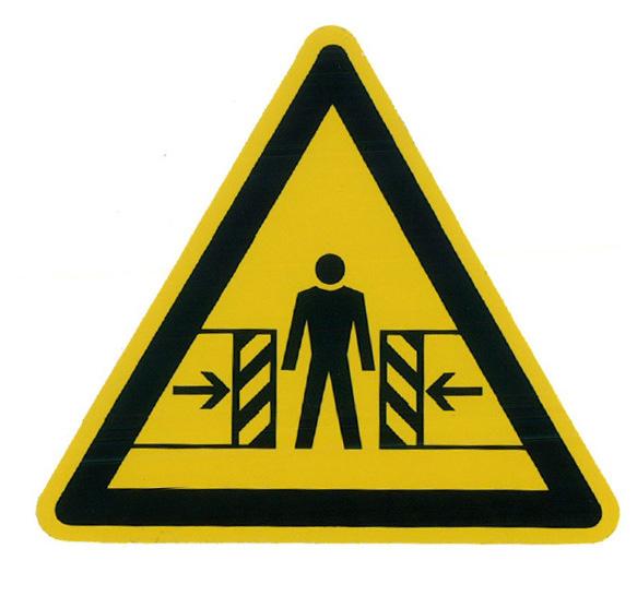 Warning sign PN 671638 General warning Warning sign PN 671642 Pay attention: Apply grease at least once a day. WARNING: Wear personal protection equipment while working with the equipment.