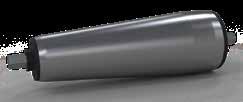 TAPERED Roller 2-1/2" OD to 1-11/16" OD x 14 Ga 2-1/2" OD to 1-11/16" OD x 14 Ga Tapered Tube Material Axle Size Part Style Features Roller Part Pin D-End Zinc Plated 7/16" Hex Unground ABEC Open