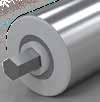 STAINLESS STEEL and PVC Roller 1.9" OD x 16 Ga 1.