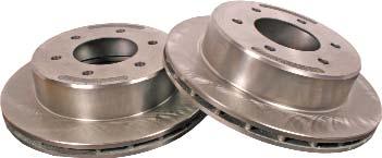 Disc Brakes A disc brake axle set is comprised of 2 rotors (or integral hub rotors), 2 calipers and 2 mounting brackets.