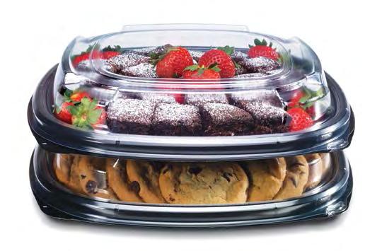 Beautiful Presentation Caterers face unique challenges in the food service industry which is why we had them in mind when we designed our reliable line of trays, bowls and lids with features and