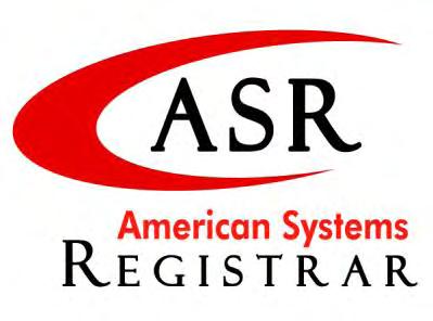 American Systems Registrar, LLC, a provider of third-party system registration and accredited by the ANSI-ASQ National Accreditation Board attests that: 5281 Clyde Park Ave.