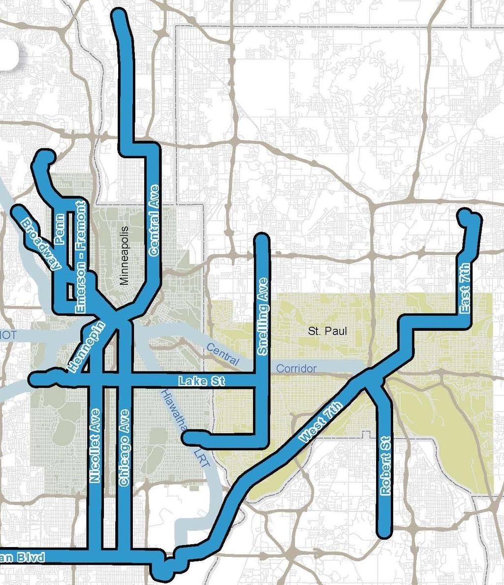 Regional Significance Most productive east metro bus route Transitway LPA adopted in 2030 TPP Connects two largest