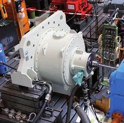 Testbed Gearboxes and clutches from the RENK-MAAG production facility are rigorously tested with state-of-the-art testbed technology. We also test modified and retrofitted gearboxes on request.