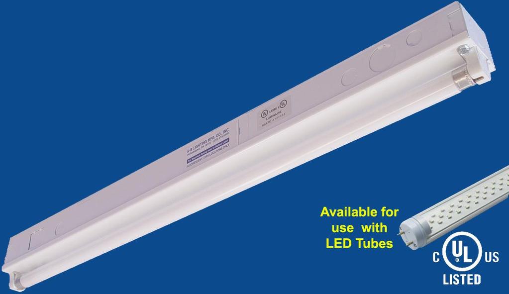 EC5 Series Economy Channel One Tube Application: This cost effective strip light is ideal for use in all residential, commercial and industrial areas where general lighting is desired.