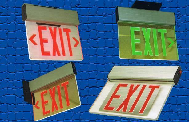 EL-EXT Series LED Exit Sign Slim and low profile LED exit sign provides a crisp, clean look and excellent energy savings.