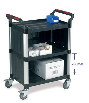 MATERIALS HANDLING EQUIPMENT Utility Tray Trolleys A unique range of robust tray trolleys designed for most