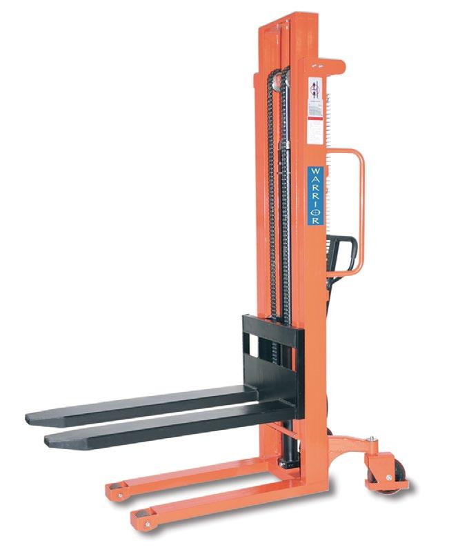 Stackers Our Manual Stackers are a cost effective way of handling goods. High build quality and materials give these stackers durability and value. Various model options for most applications.