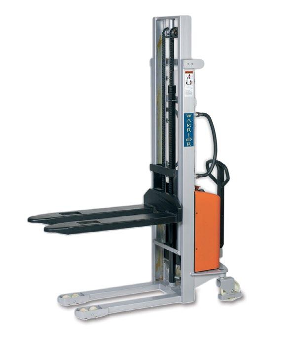 Stacker With Wrapover Forks Min Fork Max Fork Overall Fork Fork H x D Rear Wheel Front Wheel Turning Height Height Width Length (Note: Height is lowered and extended mast height) Size Size Radius
