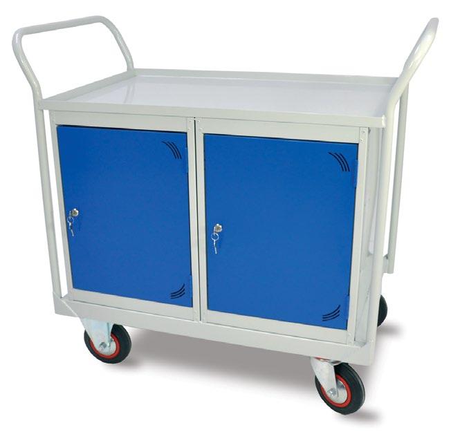 MATERIALS HANDLING EQUIPMENT Workbench Trolley s Move the bench to the task. Fully welded tubular steel construction, with steel shelves and accessories: hard wearing.
